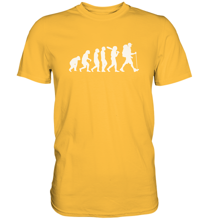 Wanderer - Die Evolution des Menschen - Premium unisex Shirt