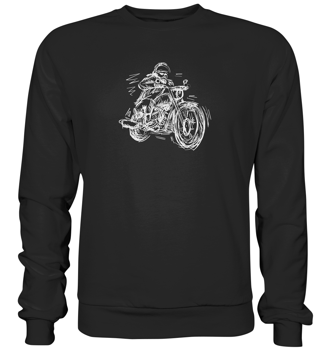 Stilisierter Biker - Premium unisex Sweatshirt