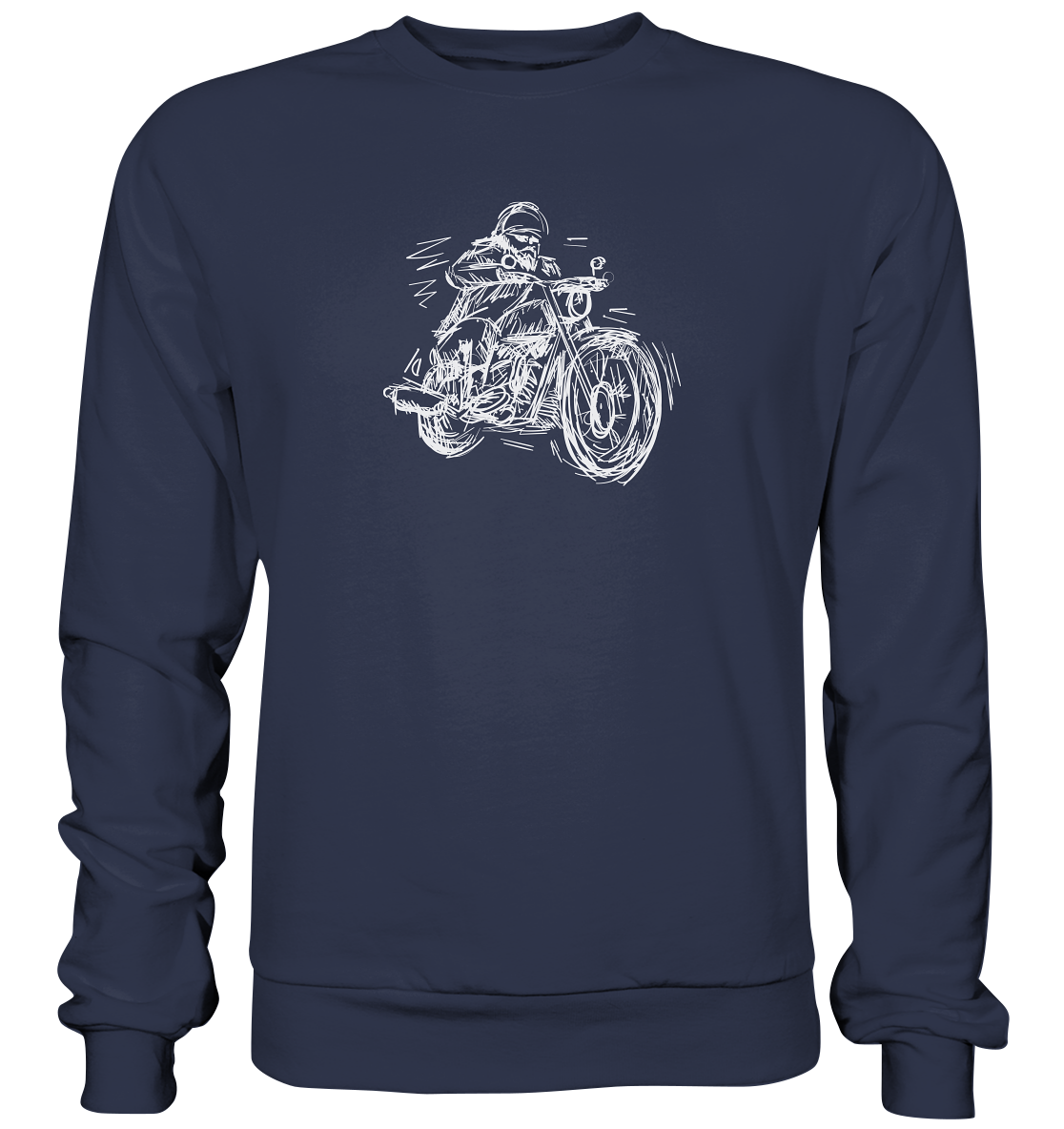 Stilisierter Biker - Premium unisex Sweatshirt
