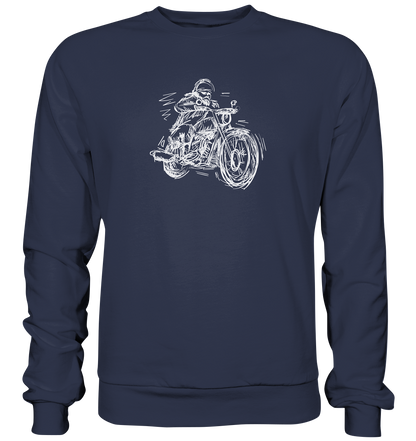 Stilisierter Biker - Premium unisex Sweatshirt