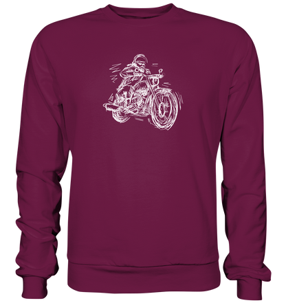 Stilisierter Biker - Premium unisex Sweatshirt