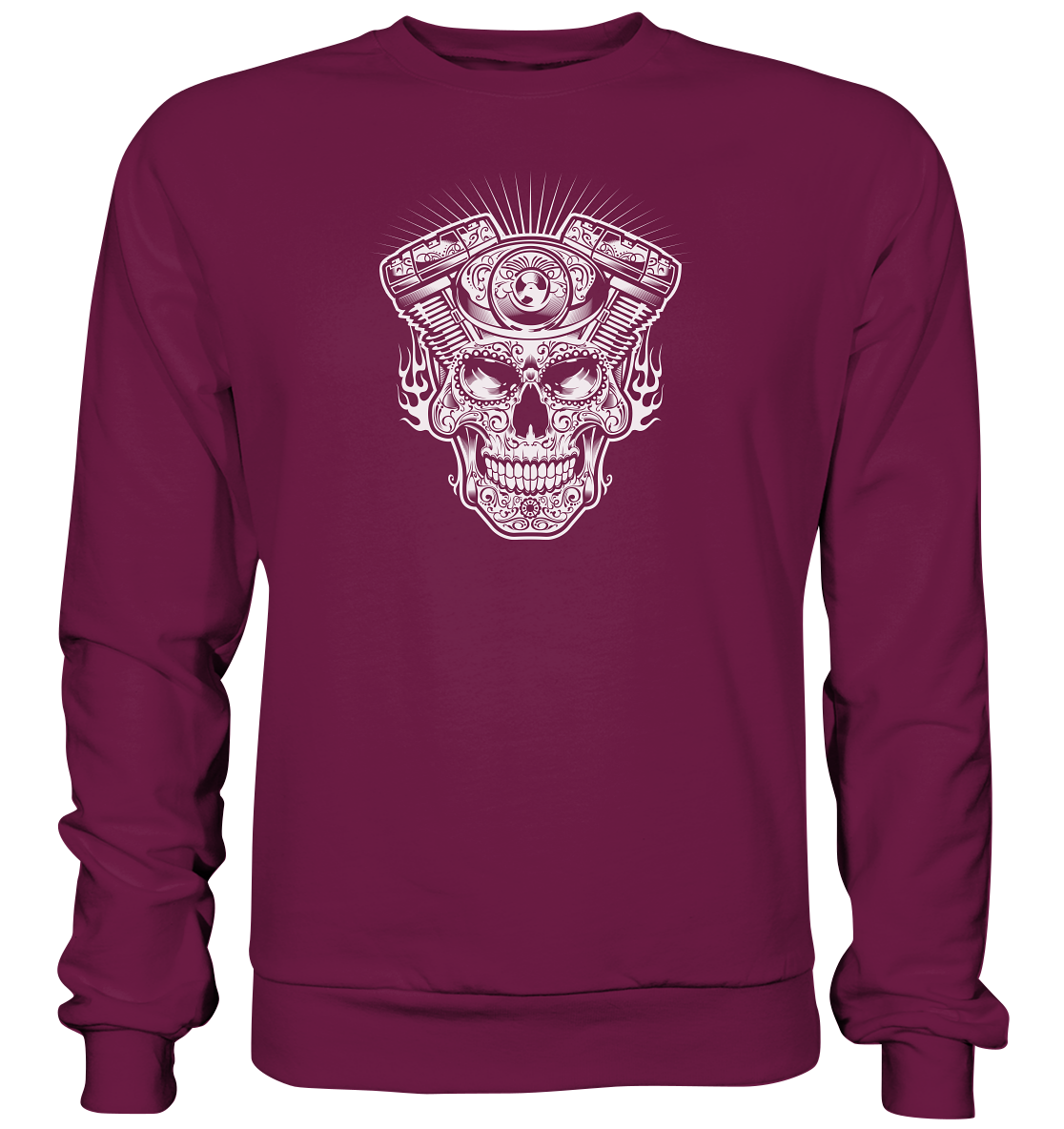 Totenkopf mit Zylinder - Premium Unisex Sweatshirt