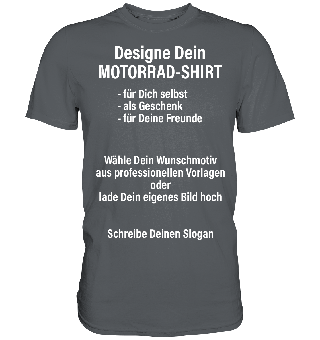 Gestalte Dein Motorrad Shirt mit professionellen Vorlagen.