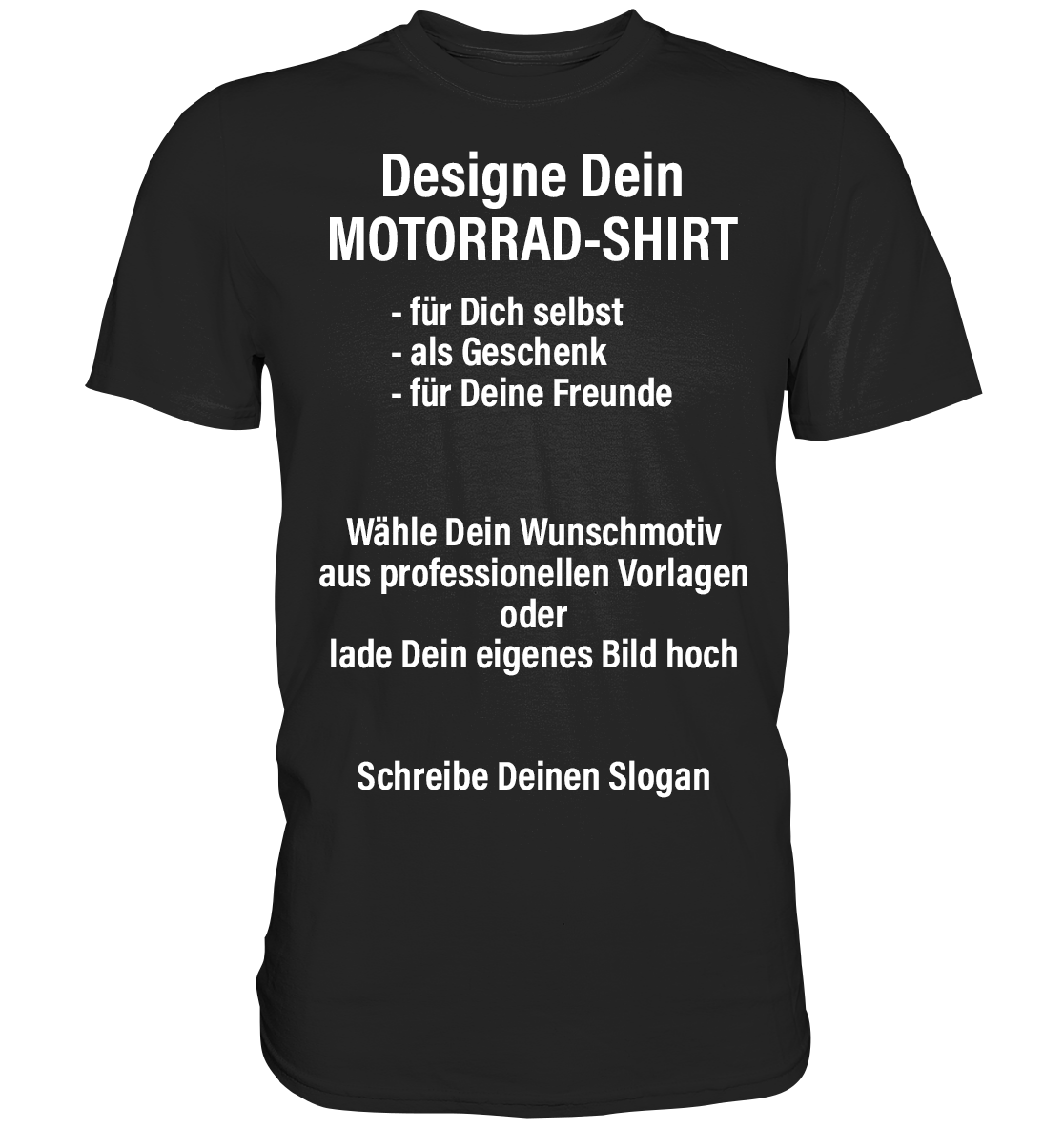 Gestalte Dein Motorrad Shirt mit professionellen Vorlagen.