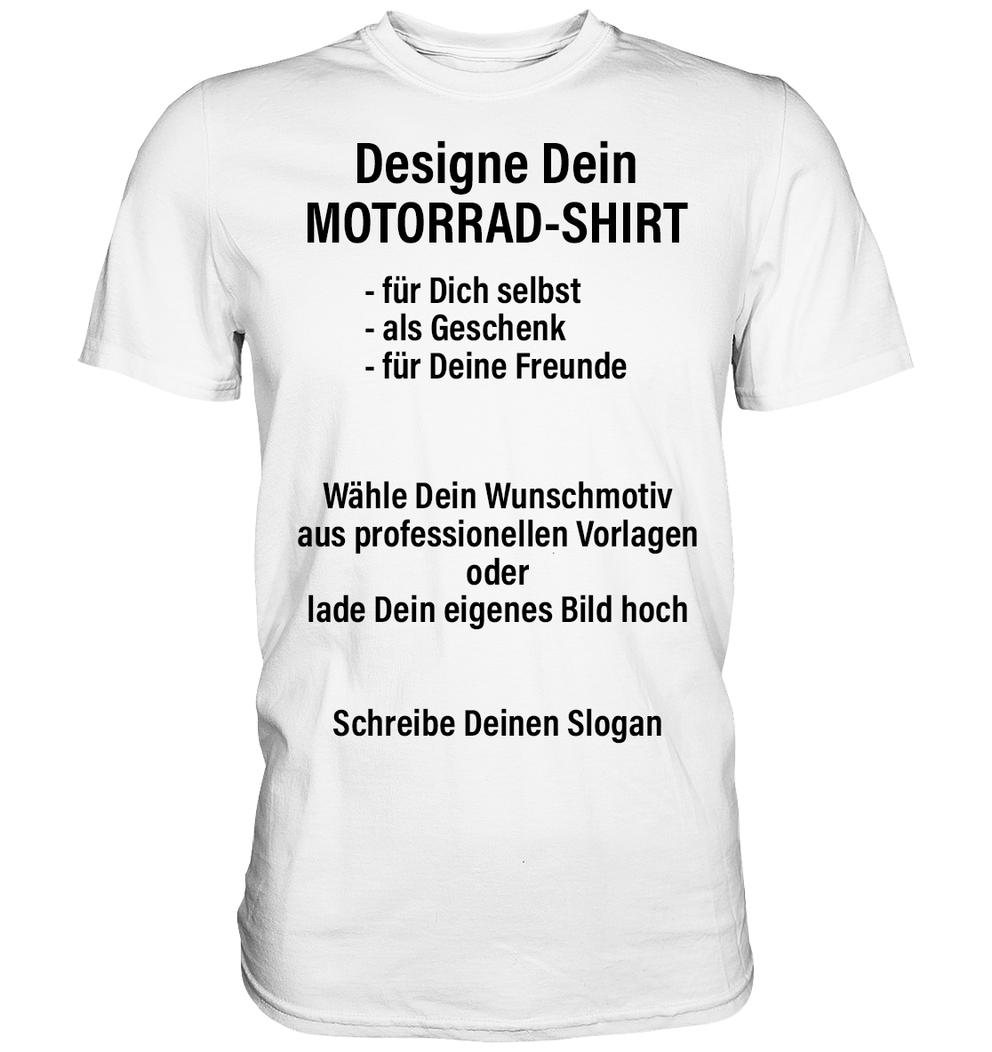 Gestalte Dein Motorrad Shirt mit professionellen Vorlagen.